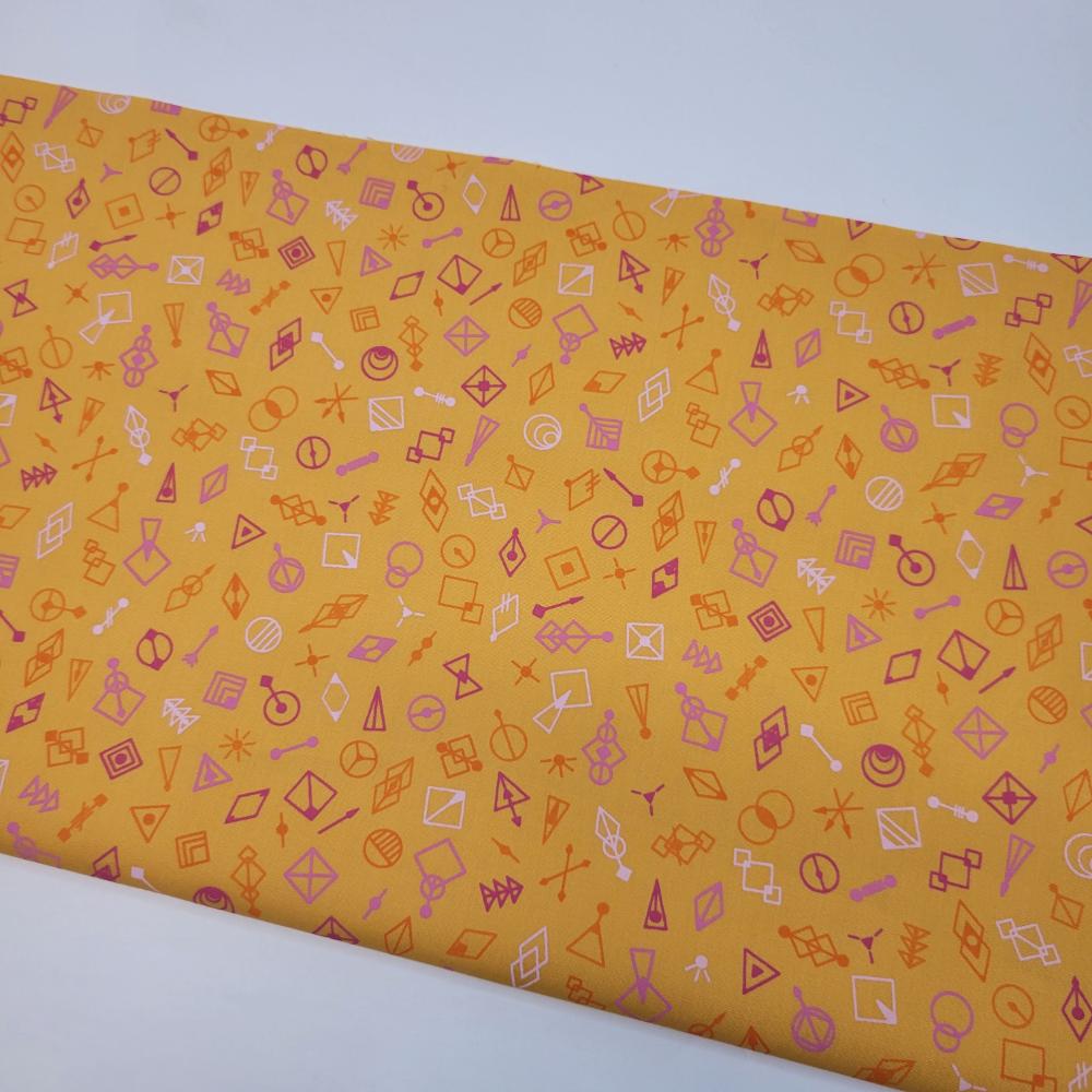 Giucy Giuce Deco Glo 2 Glitter Cantelope Orange Fabric