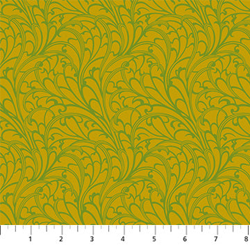 Heather Bailey Wild Abandon Passing Fancy Olive Green Fabric