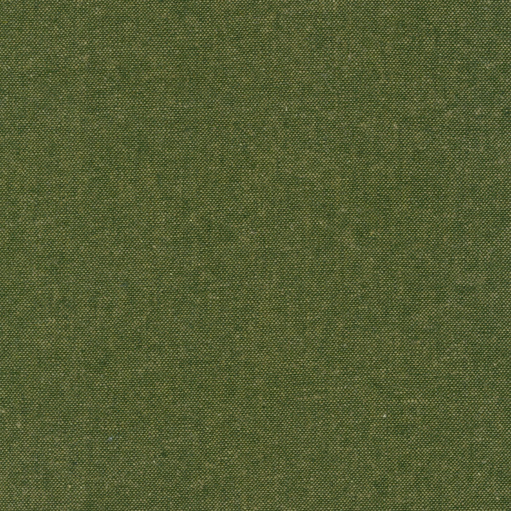 Robert Kaufman Essex Yard Dyed Army Green Linen Blend Fabric