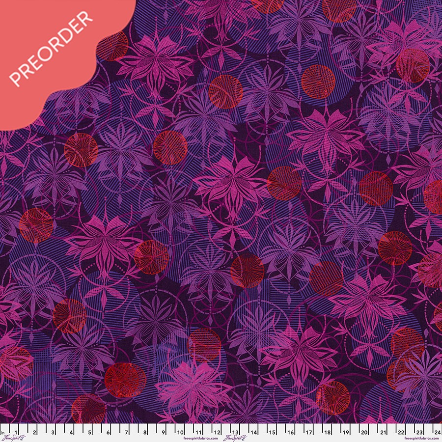 Copy of Valori Wells Grace Collection Curious Fearless Aubergine Pink Purple Fabric