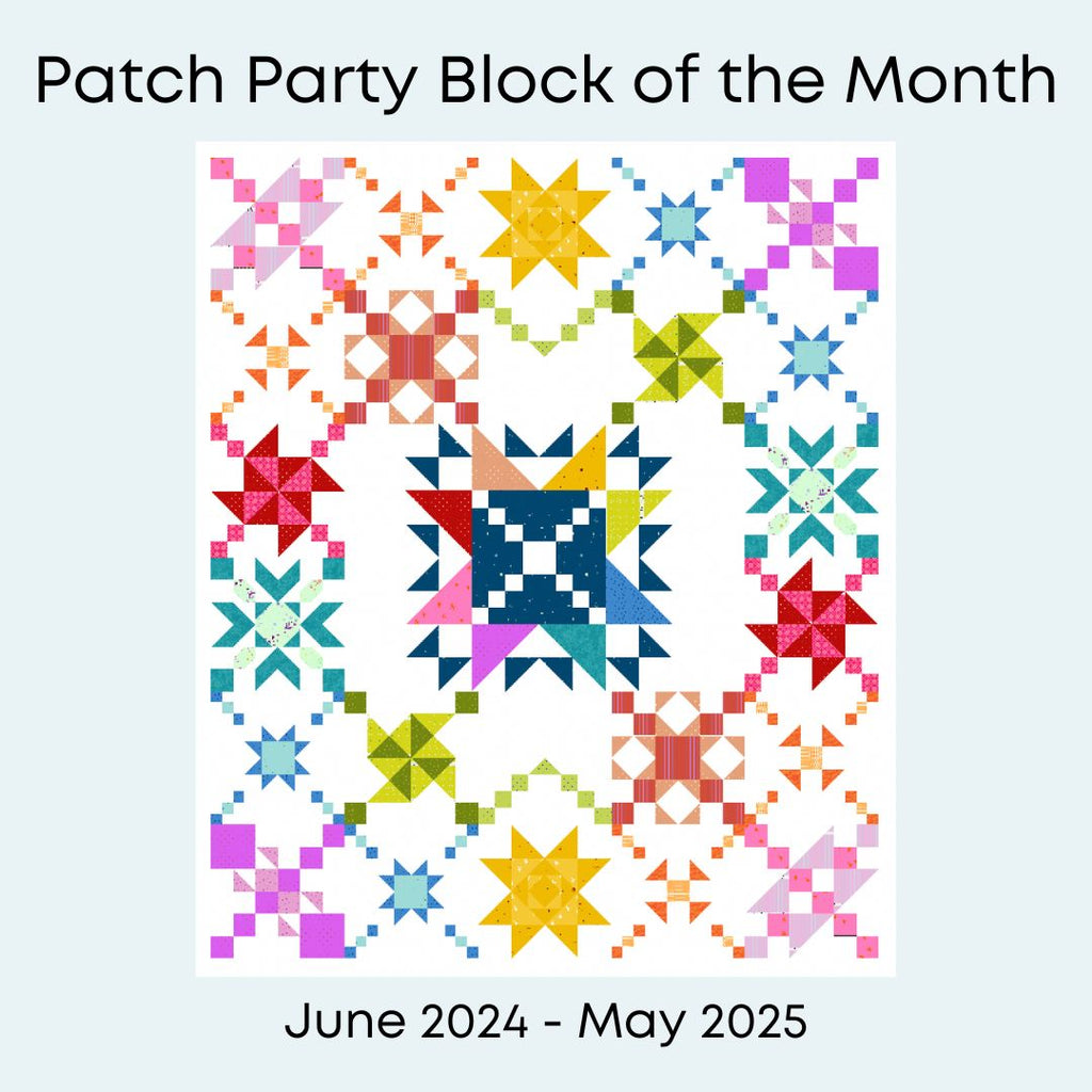 Patch Party Quilt by Leila Gardunia Block of the Month