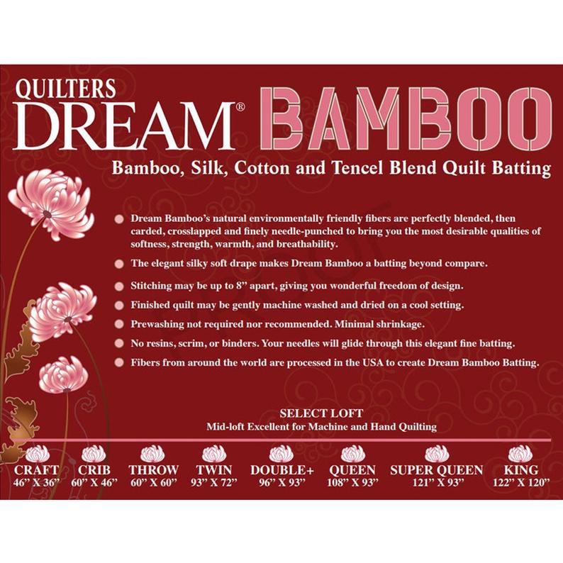 Quilter's Dream Bamboo Blend Batting King Size Mashe Modern Fabric