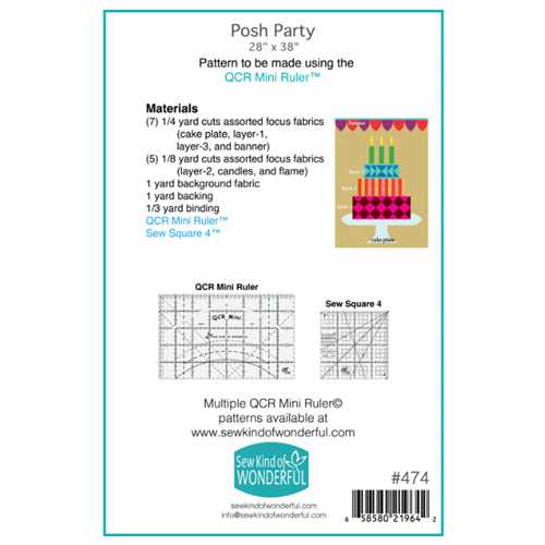 Posh Party Quilt Pattern by Sew Kind of Wonderful