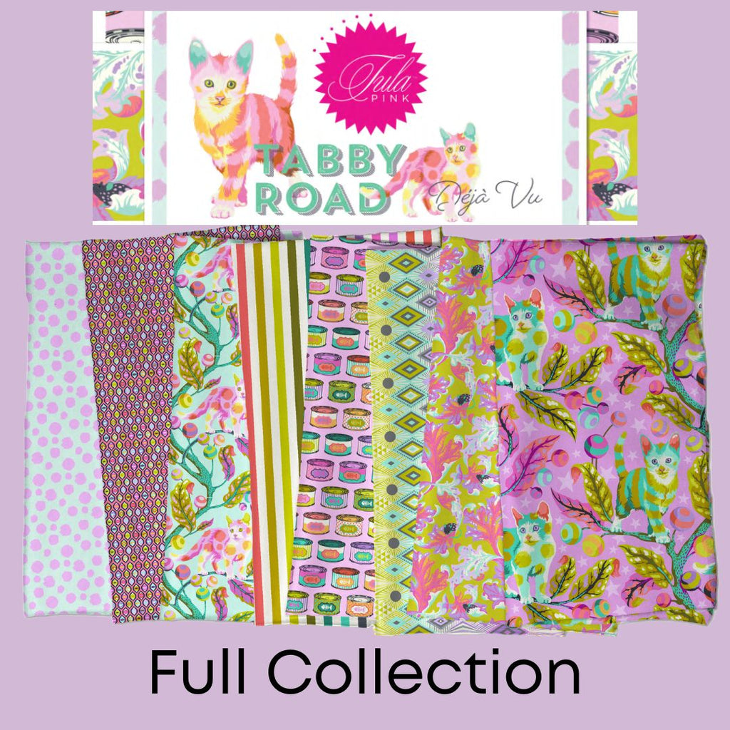 Tula Pink Tabby Road Deja Vu Fabric Bundle 8 Prints