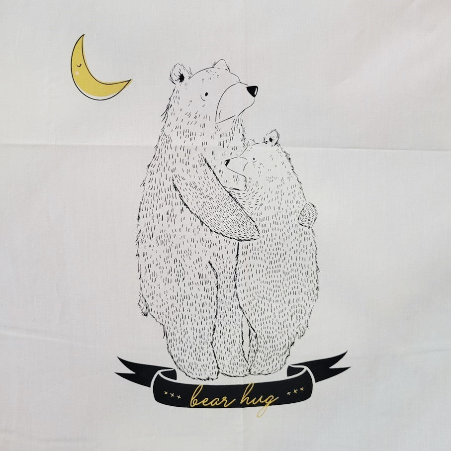 Pine Lullaby Bear Hug Panel Fabric