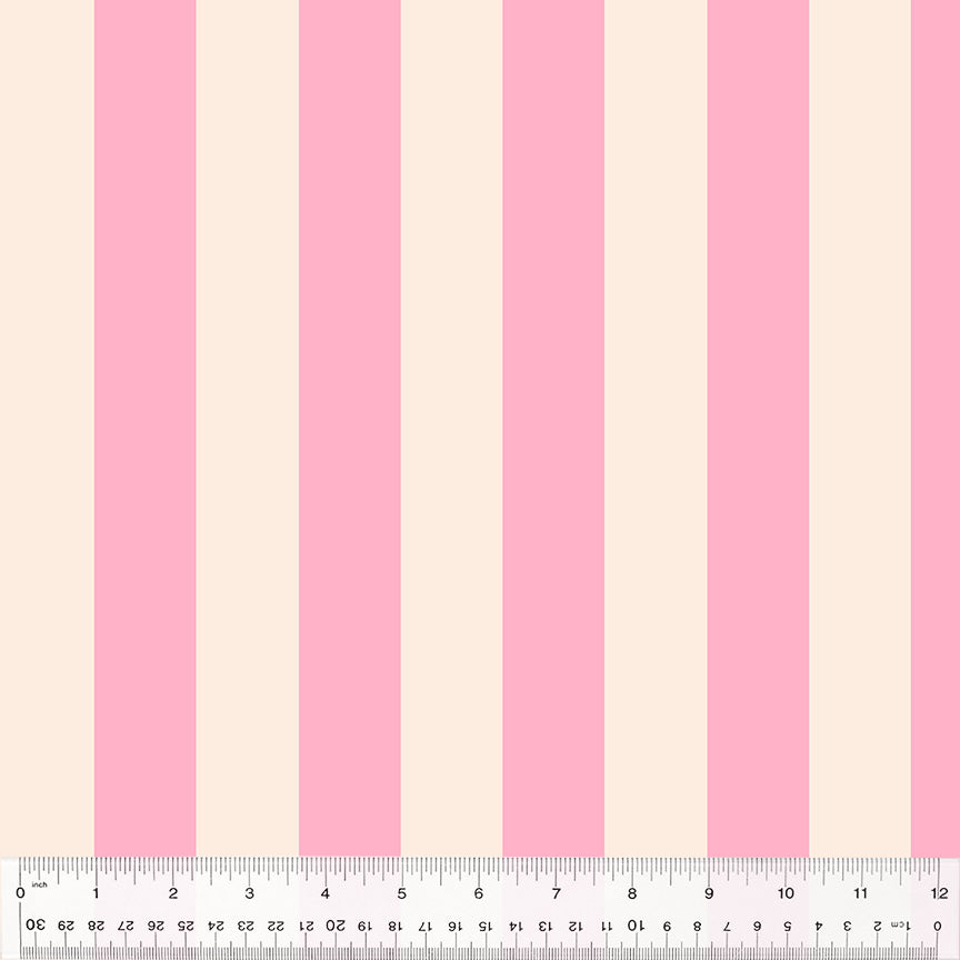 Heather Ross Forestburgh Broadstripe Pink Fabric