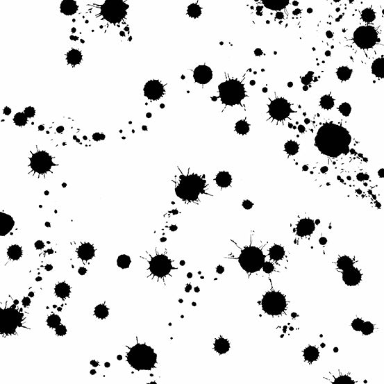 Giucy Giuce Sleuth Ink Splatter White Fabric