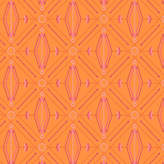 Giucy Giuce Deco Glo 2 Lotus Mango Orange Fabric
