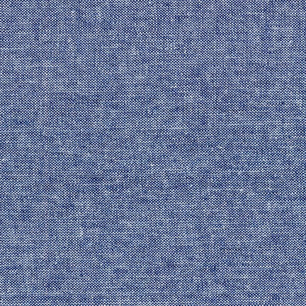 Essex Canvas Yarn Dyed Blue Linen Fabric