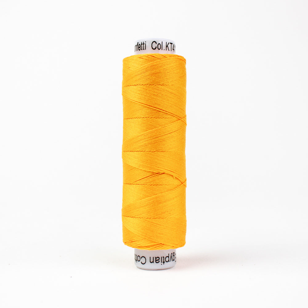 Wonderfil Konfetti Lemon Curd Yellow Orange Thread 50 wt Cotton Mini S…