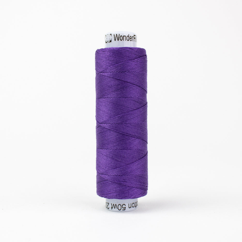 Wonderfil Konfetti Urchin Purple Thread 50 wt Cotton Mini Spool