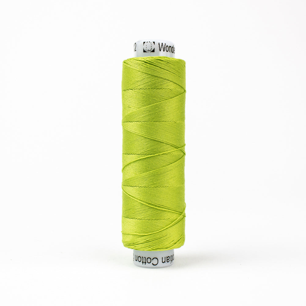 Wonderfil Konfetti Chartreuse Green Thread 50 wt Cotton Mini Spool