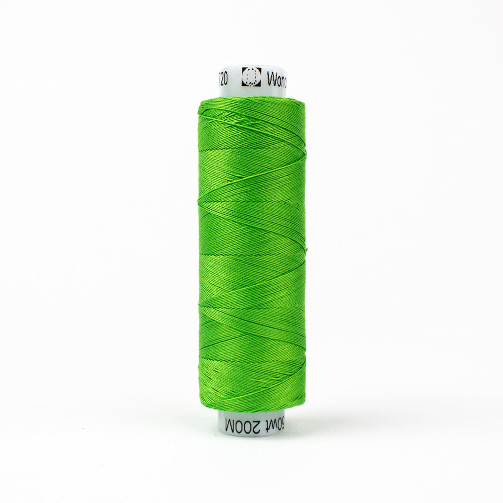 Wonderfil Konfetti Palm Green Thread 50 wt Cotton Mini Spool
