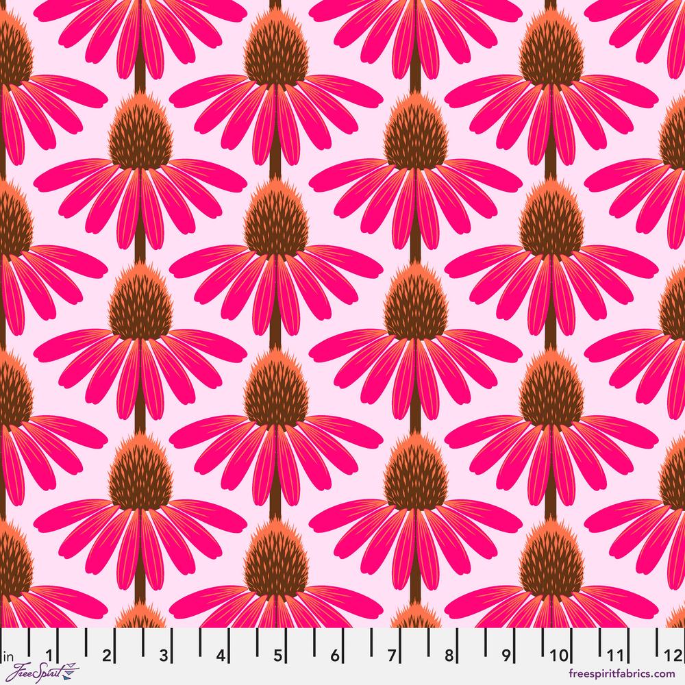 Anna Maria Love Always Echinacea Maraschino Pink Fabric