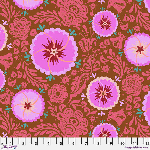 Anna Maria Love Always Fortune Toffee Pink Fabric