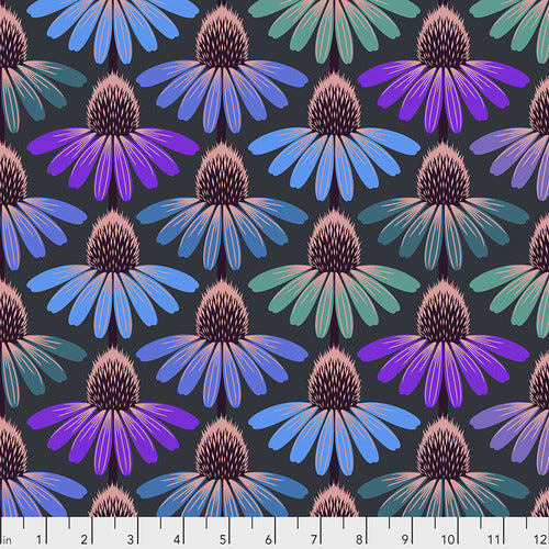 PWAH149.AMETHYSTAnna Maria Horner Love Always Echinacea Glow Amethyst Purple Fabric
