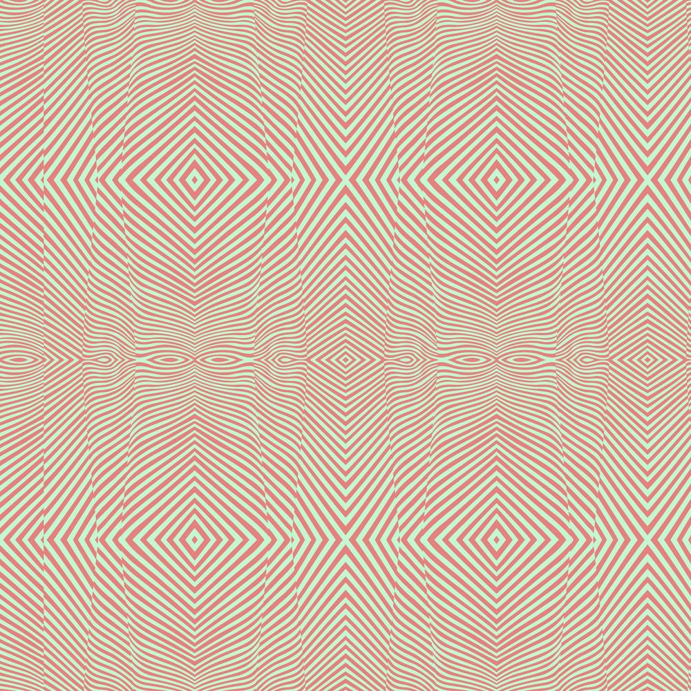 Tula Pink Moon Garden Lazy Stripe Lunar Orange Fabric