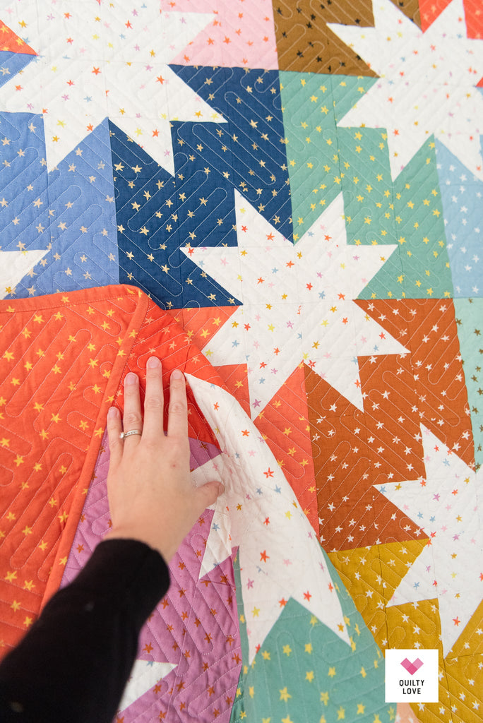 Star Pop Quilt Pattern by Quilty Love