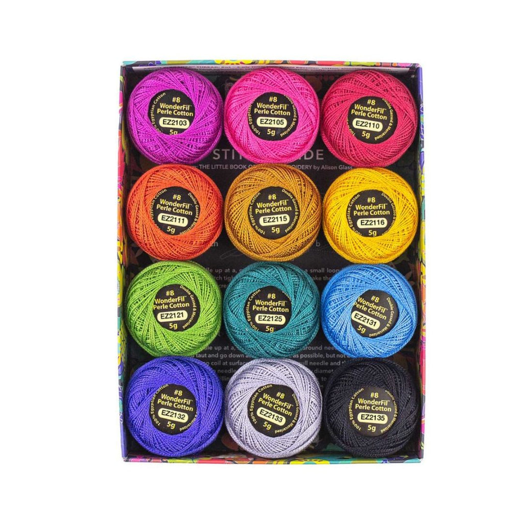 Alison Glass Eleganza Fauna Perle Cotton Thread Box 12 Colors
