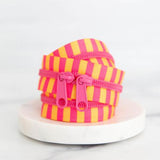 30" Striped Zipper - Pink Lemonade