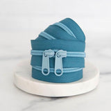 30" Colored Zipper - Blueprint Blue