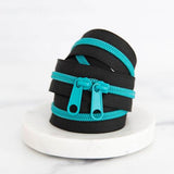 30" Colored Zipper - Deep Dive Black