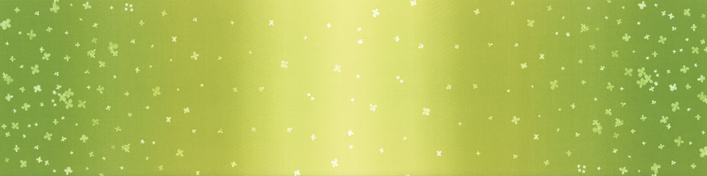 V & Co Ombre Bloom Lime Green Fabric