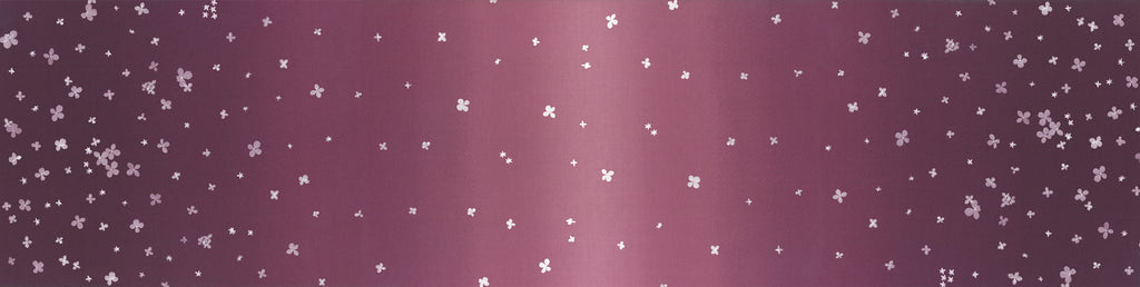 V & Co Ombre Bloom Plum Purple Fabric
