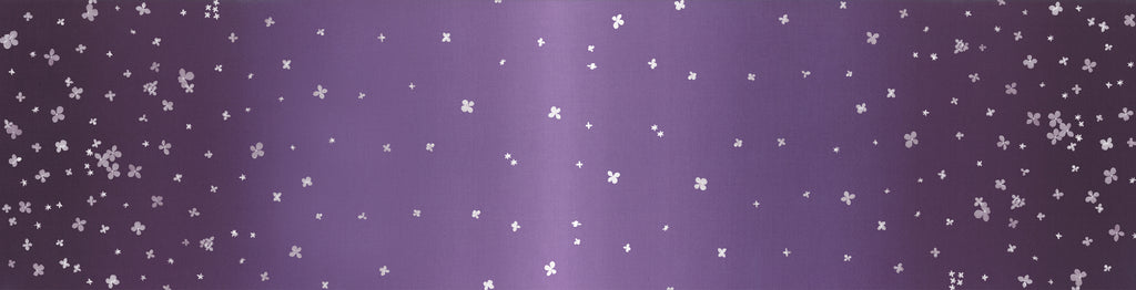 V & Co Ombre Bloom Aubergine Purple Fabric