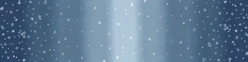 V & Co Ombre Bloom Nantucket Blue Fabric