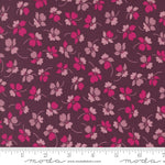 V & Co Color Crush Flourish Florals Plum Fabric