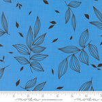 Alli K Design True to Hue Falling Leaves Blue My Mind Fabric