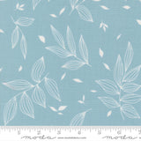 Alli K Design True to Hue Falling Leaves Dusty Sky Fabric