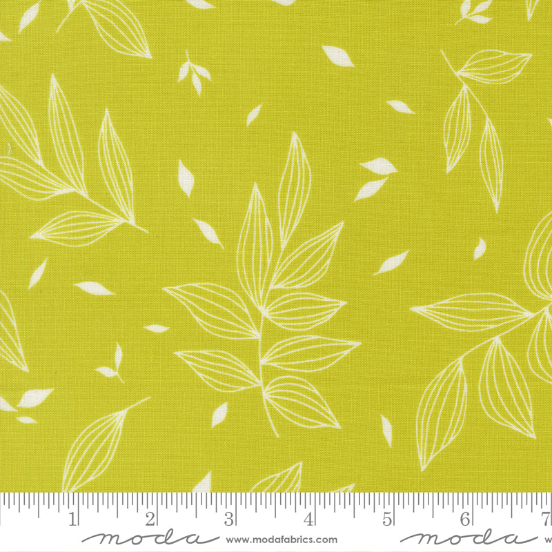 Alli K Design True to Hue Falling Leaves Citronized Fabric