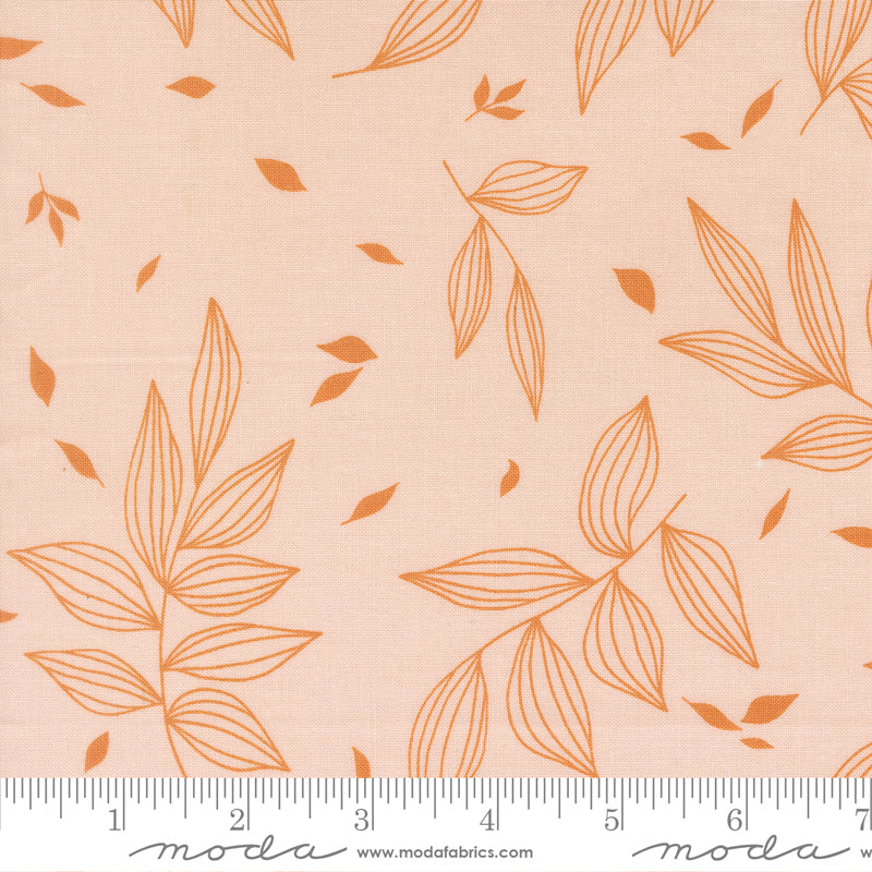 Alli K Design True to Hue Falling Leaves Blush Fabric