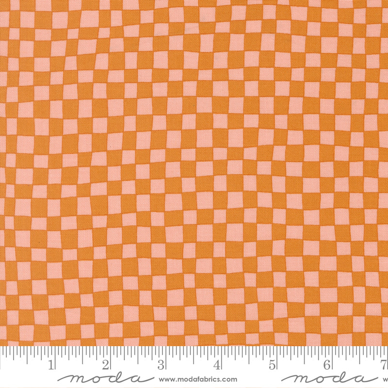 Alli K Design True to Hue Checks Marmalade Fabric