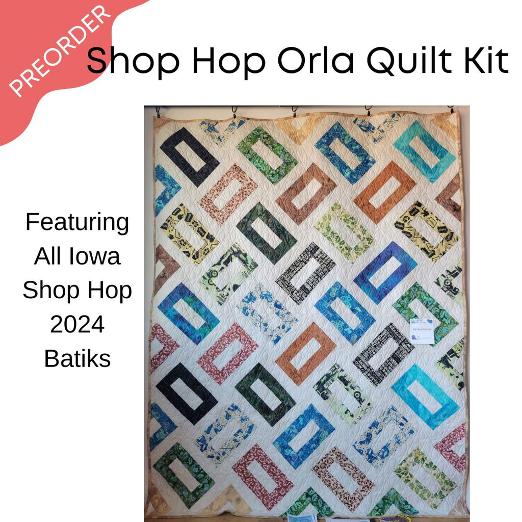 All Iowa Shop Hop Orla Quilt Kit and Pattern Mashe Modern Fabric and Quilting