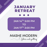 Mashe Quilting Retreat - January 14-17, 2027