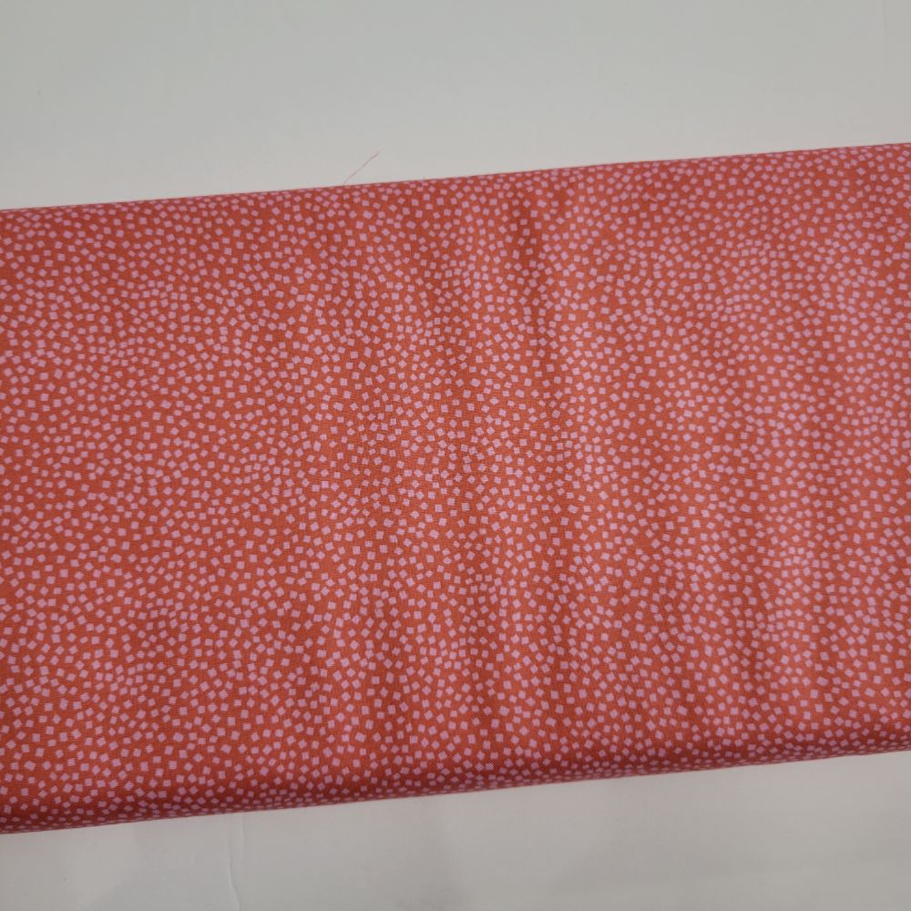 Stephanie Organes Wandering Confetti Coral Pink Fabric