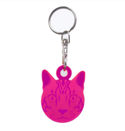 Tula Pink Cat Keychain