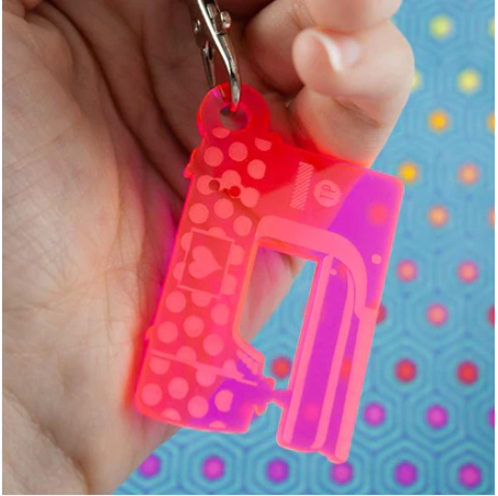 Tula Pink Sewing Machine Keychain