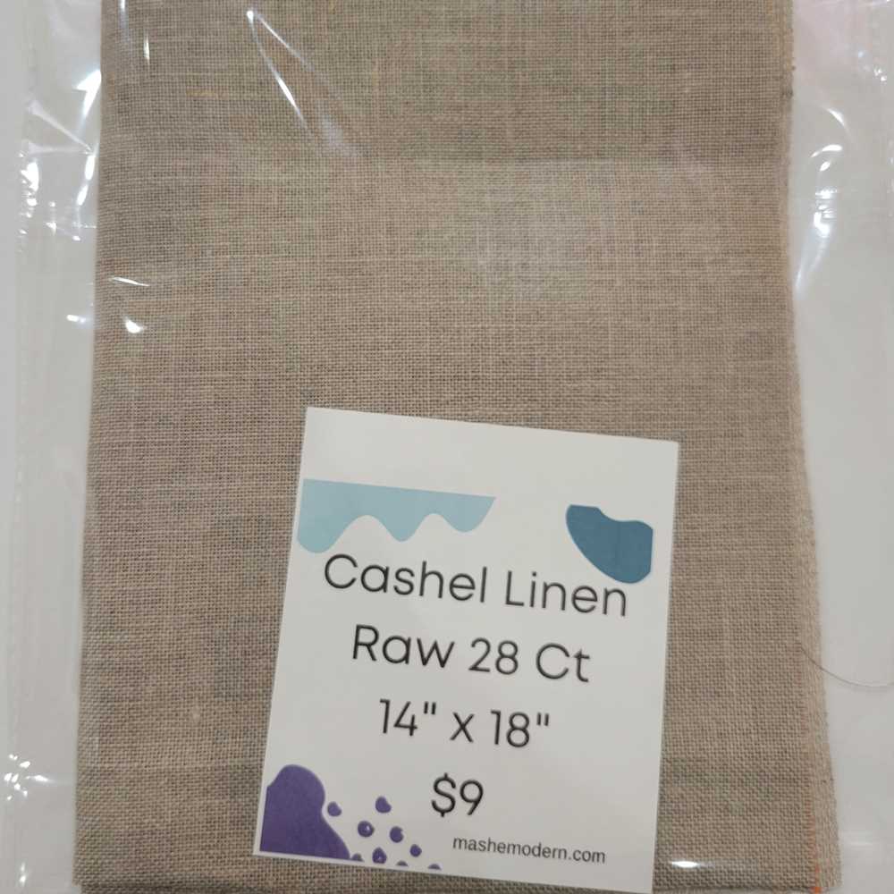Cross Stitch Fabric 28 Count Cashel Linen Raw Natural Fabric 13 x 18