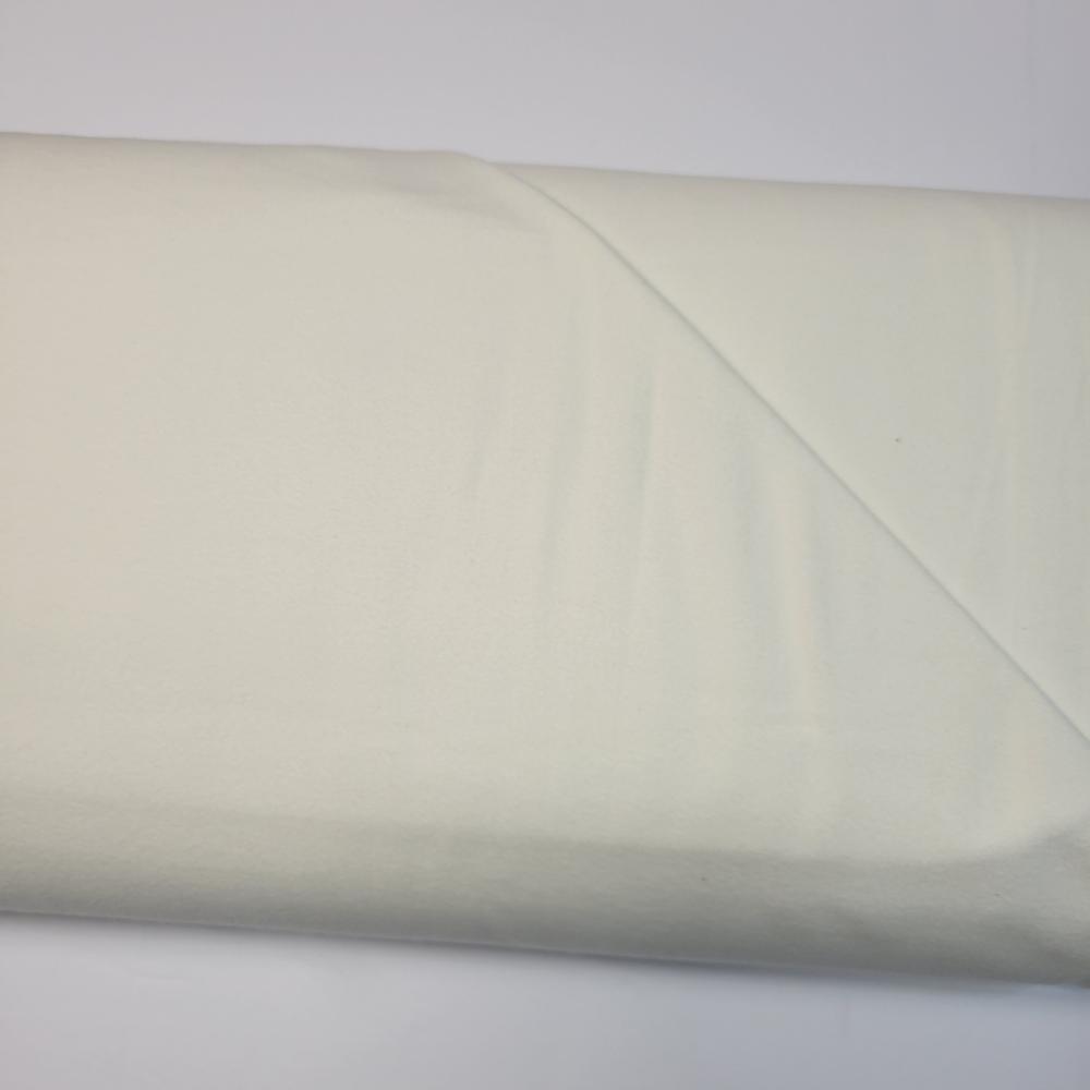 Art Gallery Double Brushed Solid Flannel White Linen Fabric