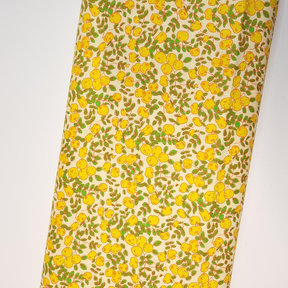 Heather Ross Forestburgh Apples Yellow Fabric