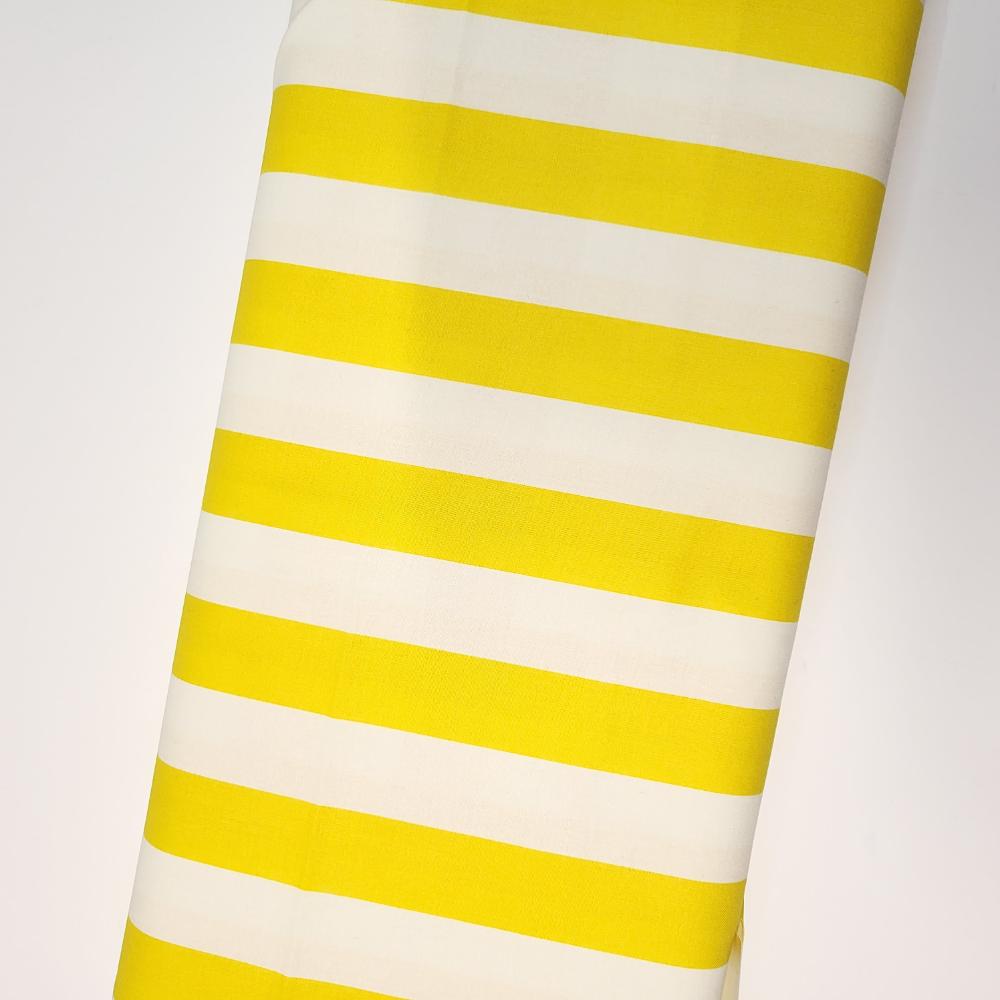 Heather Ross Forestburgh Broadstripe Yellow Fabric