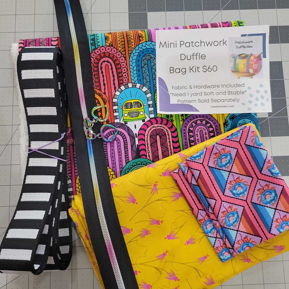 Mini Patchwork Duffle Bag Kit - Summer Cruisin' Fabrics