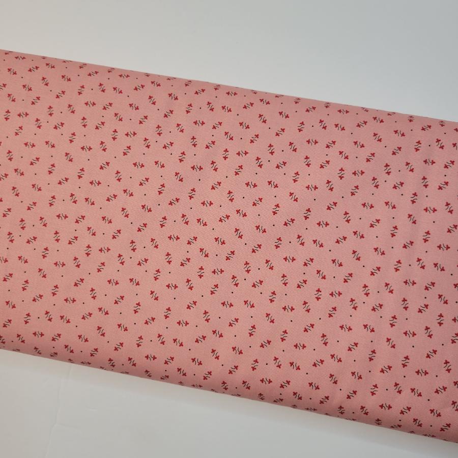 Lori Holt Autumn Posy Coral Pink Fabric