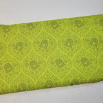 Pammie Jane Bootiful Ghosted Citron Green Fabric