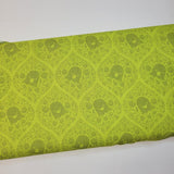 Pammie Jane Bootiful Ghosted Citron Green Fabric