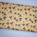 Poppie Cotton Calico Cowgirls Big Sunnies Yellow Fabric